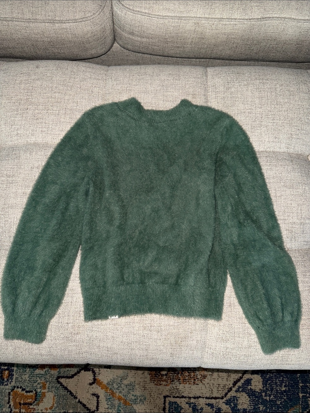 abercrombie kids Fuzzy Mock neck pullover Sweater size 7/8
